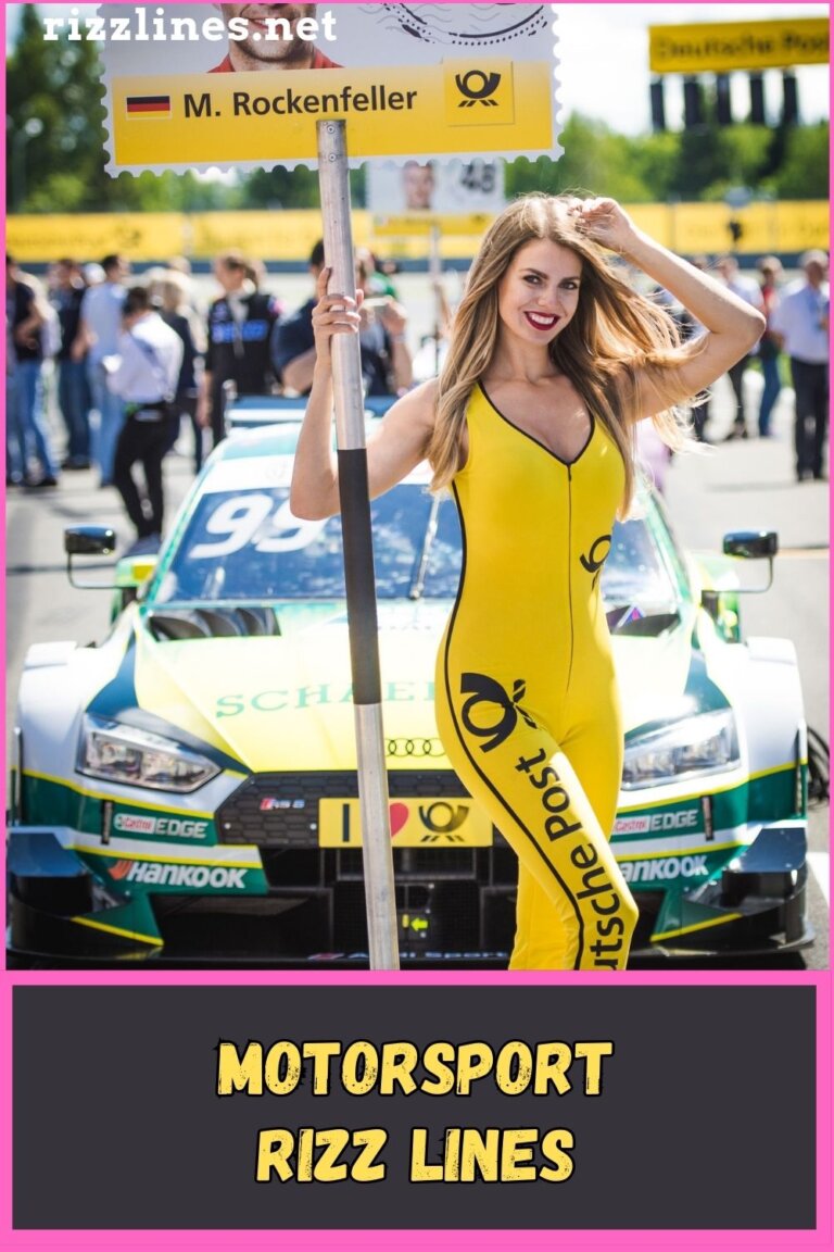 110+ Motorsport Rizz Lines Funny, Dirty, Cheesy Auto Racing Pick Up Lines