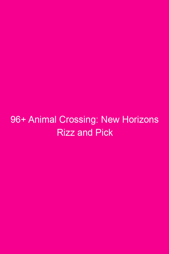 96 animal crossing new horizons rizz and pick up lines 4917